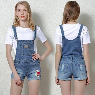 QUẦN YẾM JEAN TÚI TO TRƯỚC NGỰC ĐÍNH LOGO CHỮ P - NY829